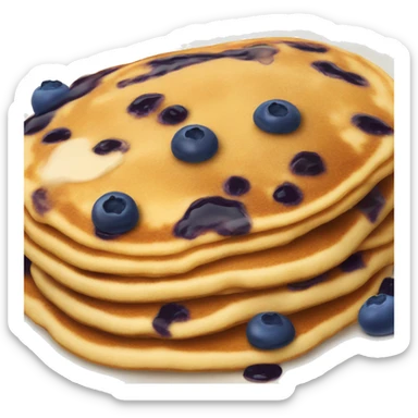 Blueberry pancakes  sticker
