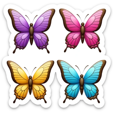 mariposas aesthetic de colores sticker