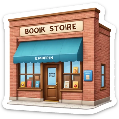 book store exterior sticker