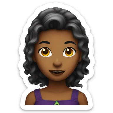 Halloween girl sticker