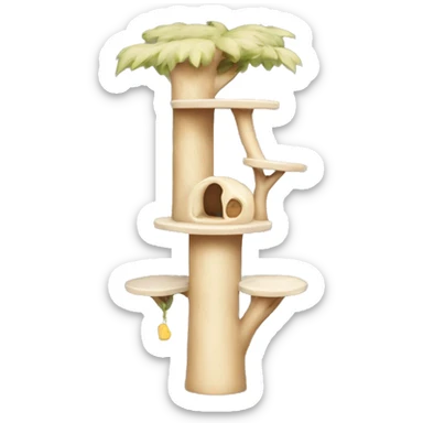 Cat tree tower sticker