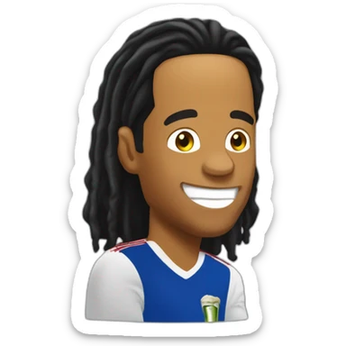 ronaldinho tomando cerveza sticker