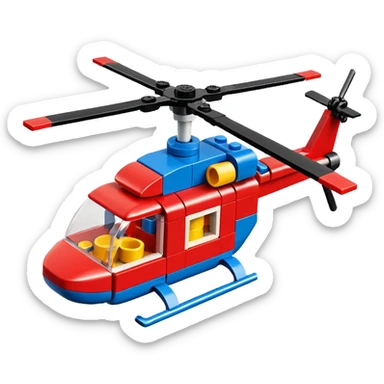 lego blocks helicopter 🚁 sticker
