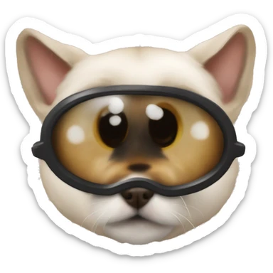 realistic pets engaging viewer yeux vairons sticker