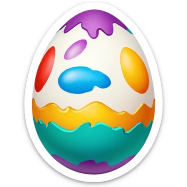 Pâques oeuf sticker