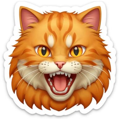 cat attack 12 sticker