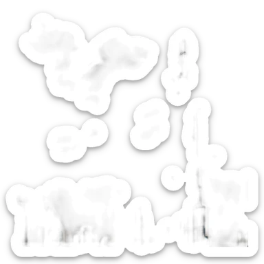 Burj khalifa with clouds sticker