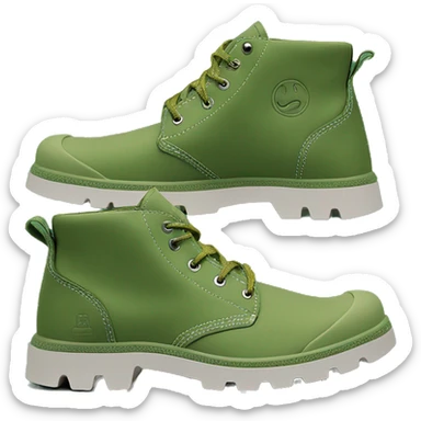 Original Palladium pampa Mens low Boot Green sticker
