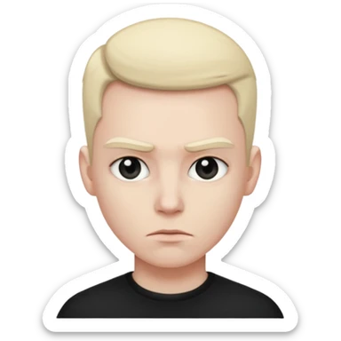 time traveler in black clothes sticker