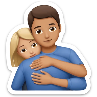 Hand on placed on somebody else’s shoulder to support  sticker