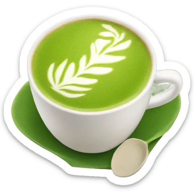 matcha latte  sticker