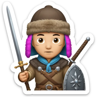 invading mongol sticker