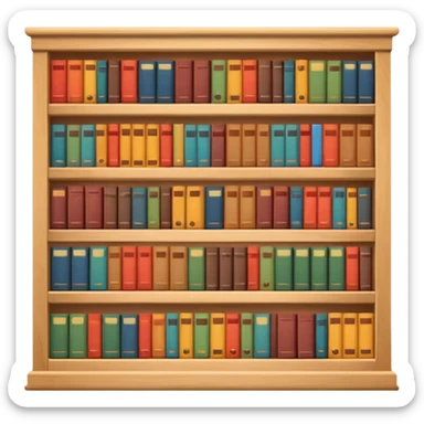 Bookshelf sticker