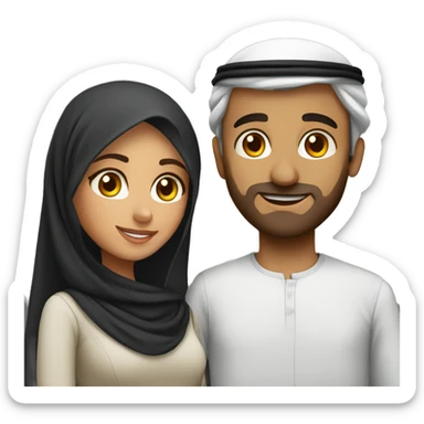 Arabic Couples sticker