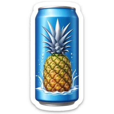 energy drink coconut and pinaple sticker