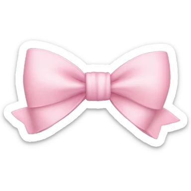 Light pink bow sticker