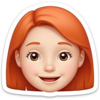 Happy child face sticker