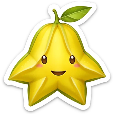 Star fruit sticker