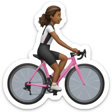 Women cycling sticker