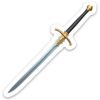 a sharp sword with metallic blade, kılıç sticker