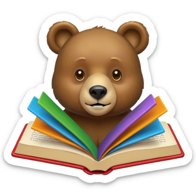 Bear Witz book  sticker