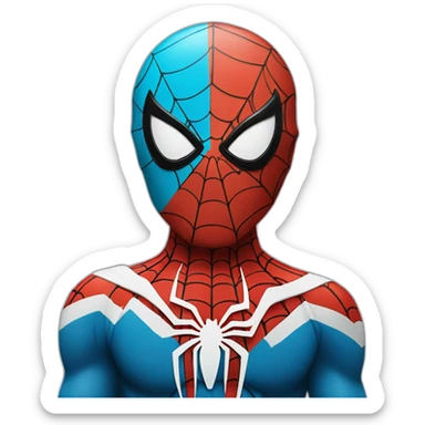 Spiderman with argentine flag sticker
