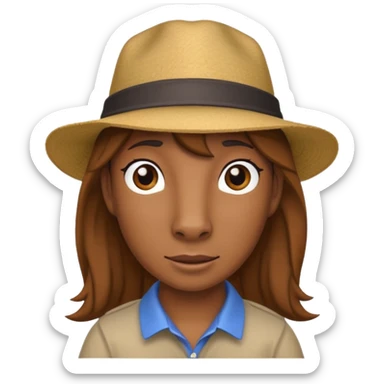 horse with hat and shirt sticker