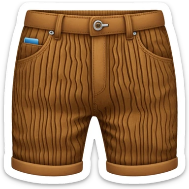 Patterned Corduroy texture ridges pants sticker