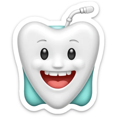 Dental floss  sticker