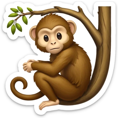 Fisher monkey sticker