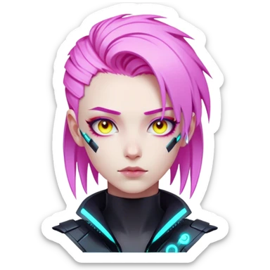cyberpunk avatar sticker