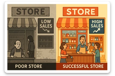 Convince store poor store & More sticker