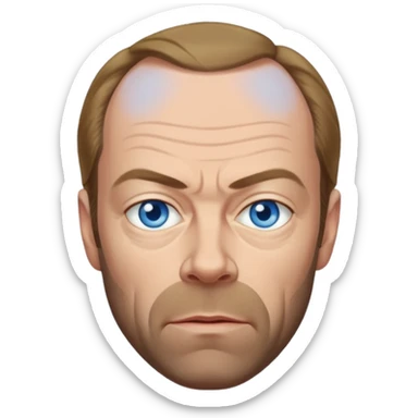 Hugo Weaving with blue eyes sticker