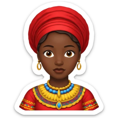 Girl congolise sticker