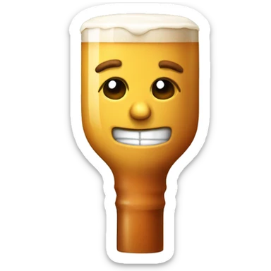 Cane che beve birra sticker