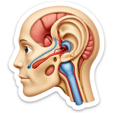 ear anatomy sticker