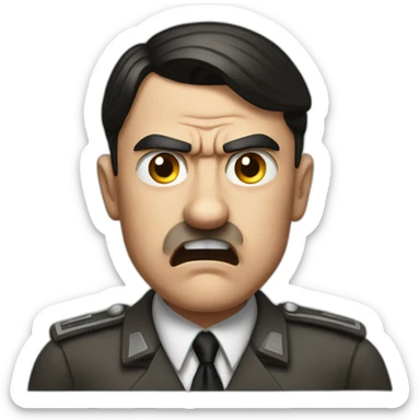 Hitler-angry sticker