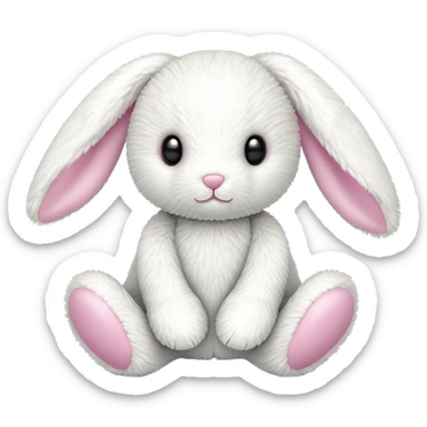 stuffed jellycat bunny  sticker