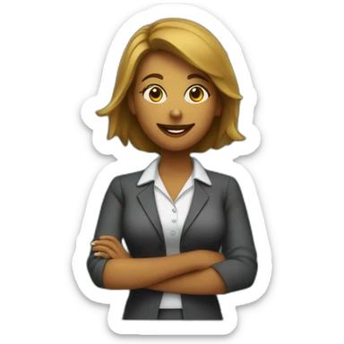 woman teacher with blackboard behind her sticker