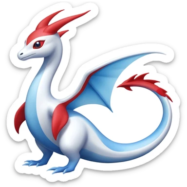 Dragonair-Latias-Fakémon-hybrid-creature (full body)  sticker