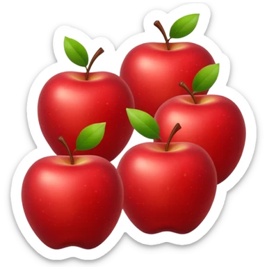 a few red apples sticker