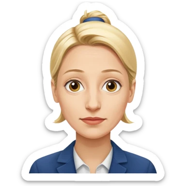 German politician Alice Weidel in a super realistic style sticker