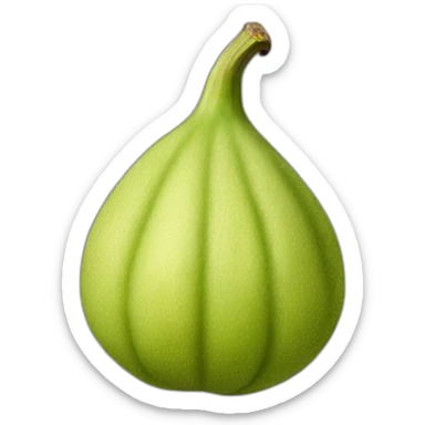 chartreuse fig fruit sticker
