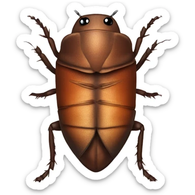 cockroach wearing corset top sticker