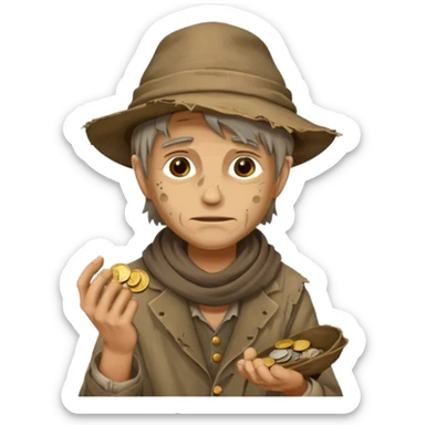 beggar sticker