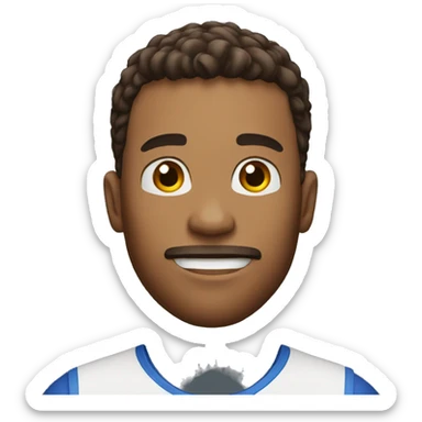 Long jumper man sticker