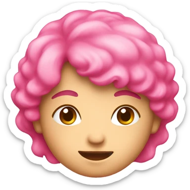 Feeling love pink color sticker