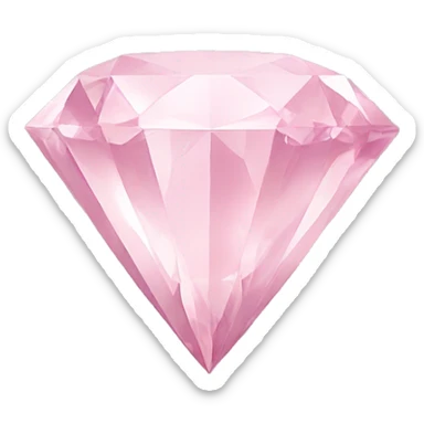 Pastel pink diamond sticker