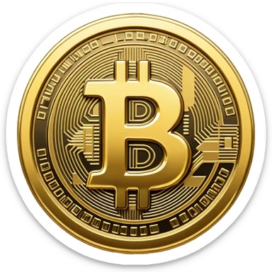 show me bitcoin symbol sticker