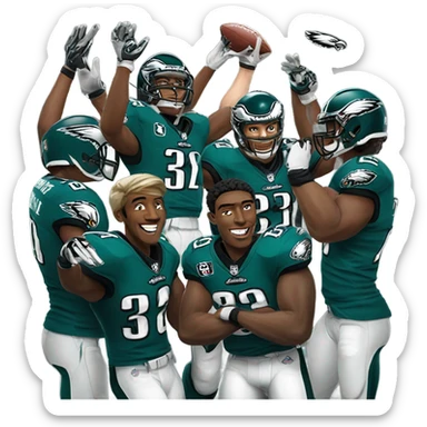 Eagles in Super Bowl sticker